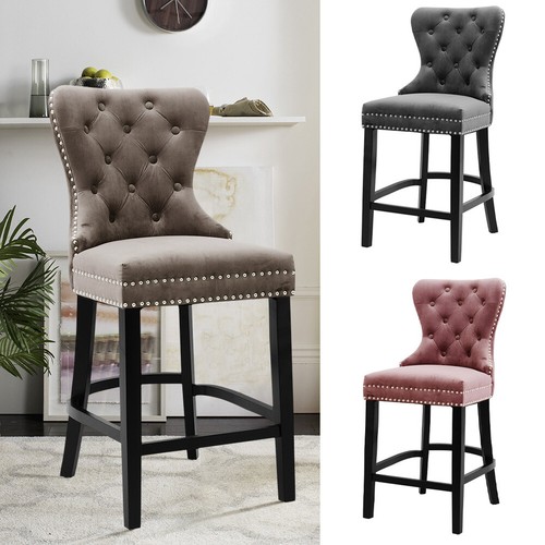 Bar stools velvet fabric - bar,