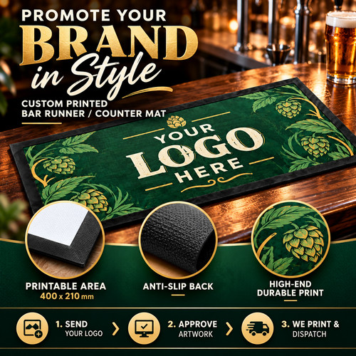 Personalised bar runner - personalised,