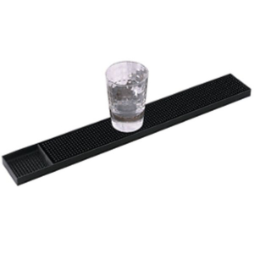 Black rubber bar - black,