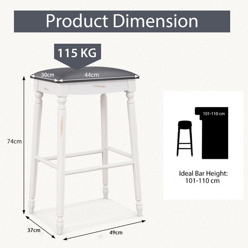Pack bar stools dining - 2-pack,