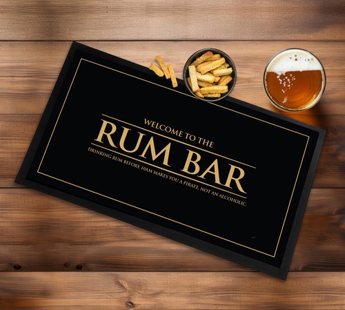 Welcome the rum bar gold - bar, &