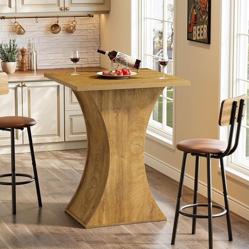 Industrial square bar table - square,