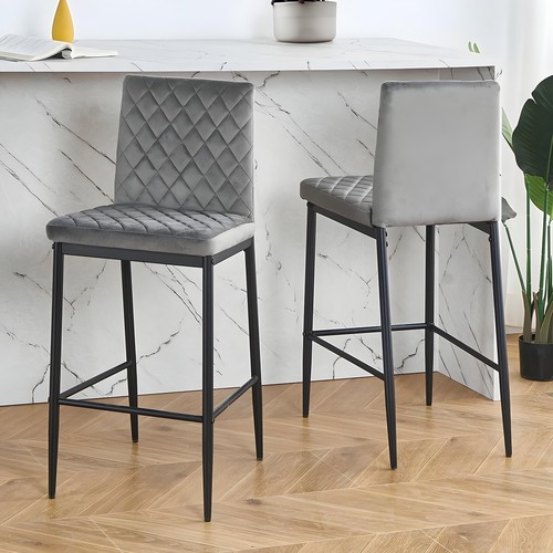 2pcs velvet bar stools counter - bar,