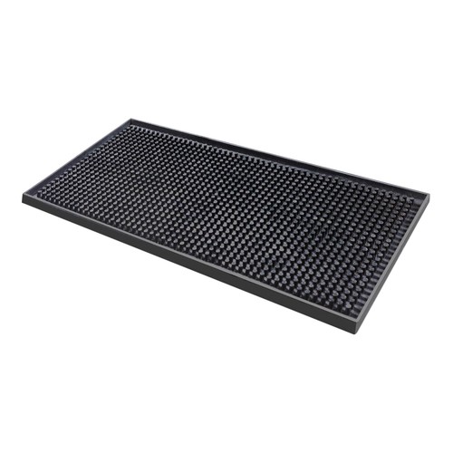 Black rubber bar - black, mats
