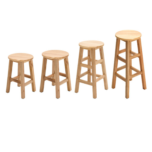Solid wood bar stool - stool, counter